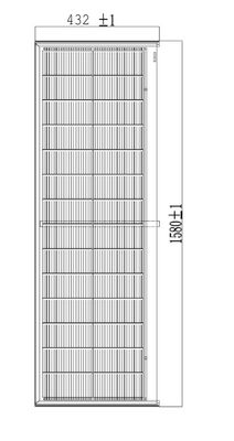 HJT CELLS 65W 70W 75W BIPV Ηλιακά κεραμίδια Στρογγυλό θραυσμένο γυαλί Μαύρο Ηλιακά φωτοβολταϊκά πάνελ UL καταχωρημένο / πιστοποιημένο CE