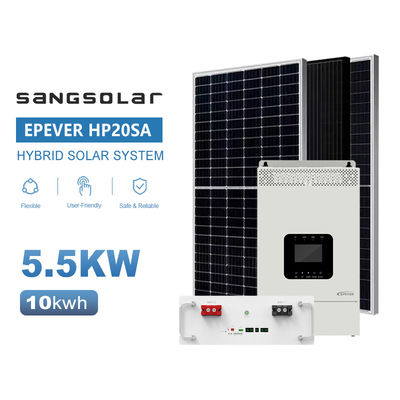 Ηλιακό σύστημα για το σπίτι 3.5KW 5.5KW 48V 220V 230V με μπαταρία λιθίου 5kwh 10kwh 15kwh