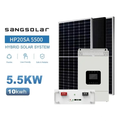 Ηλιακό σύστημα για το σπίτι 3.5KW 5.5KW 48V 220V 230V με μπαταρία λιθίου 5kwh 10kwh 15kwh