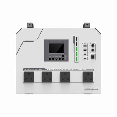 120VAC 2500W Σύστημα υποστήριξης υψηλής χωρητικότητας LiFePO4 με μπαταρία 102Ah και φορτιστή MPPT 60A